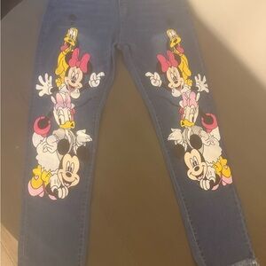 Disney Women's Blue Jeans with Character Graphics